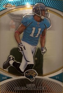 2010 Topps Finest Mike Sims-Walker Jacksonville Jaguars #58 Football Card