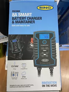 RSC808 Ring 8A Smart Charger and Battery Maintainer LCD Display 12/24V Voltage - Picture 1 of 1