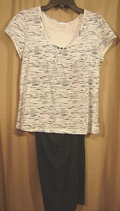 Allyson Whitmore Capri Pajamas PJ SZ S Blue NWOT 504 - Picture 1 of 6