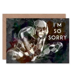 Es Tut Mir So Leid, Traurige Entschuldigung Im Harlekin-Design Geburtstagskarte - Bild 1 von 4