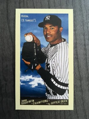 2009 UD GOODWIN CHAMPIONS MARIANO RIVERA MINI CARD No.222 New York Yankees - Image 1 of 2
