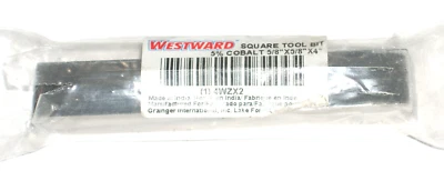 Westward 4WZX2 Cobalt Square Tool Bit Blank for Lathe 5/8 W x 5/8 H x 4" L - Image 1 of 3