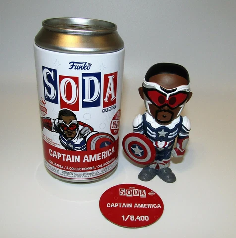 FUNKO SODA INTERNATIONAL VINYL FIGURE THE FALCON CAPTAIN AMERICA #1/8400 Cover