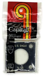 Portamonedas Capital 2X2 para águila dorada de 1/2 OZ nuevo, negro, envío gratuito - Imagen 1 de 2