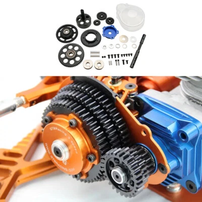 RC 1/5 CNC Metal 3 Speed Blue Gear Transmission Kit for HPI Rovan Baja 5B 5T 5SC - Image 1 of 4