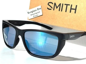 NEW Smith Optics LONGFIN Matte Black ChromaPop POLARIZED Blue GLASS Sunglass - Picture 1 of 17