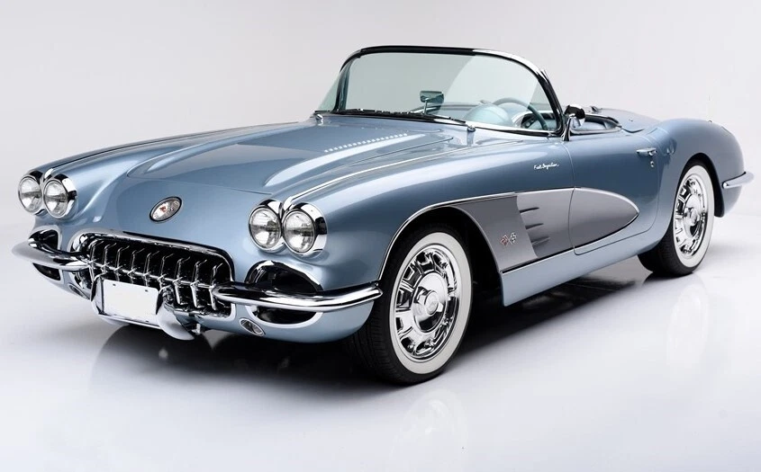 Corvette Chevrolet 55Chevy 57StingRay Race Car Classic Hot Rod Metal Model 1957 - Image 1 of 4