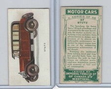 C22 Imperial Tobacco, Motor Cars, 1921, #37 Stutz