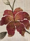 RED EMBROIDERED CURTAIN FABRIC 1.74m ILiv EVERGLADE CHERRY RRP £92.92