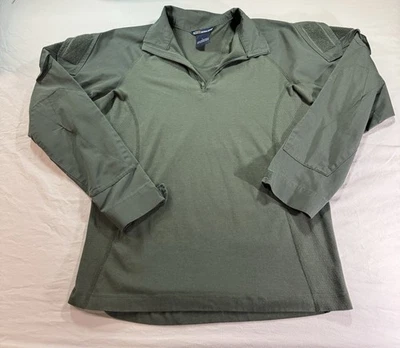 Camisa táctica 5.11 Rapid Assault para hombre cuarto cremallera grande suéter verde Foto 1 de 4