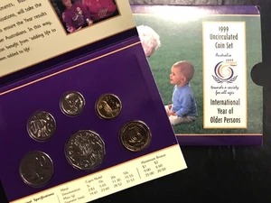 🇦🇺 1999 Australien RAM Decimal Cent BU Kursmünzensatz 2 $ 1 50c 🦘 20c 10c 5c 🐾 - Bild 1 von 19