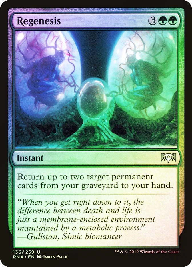 MTG FOIL Regenesis  - Ravnica Allegiance #136 - Image 1 of 1