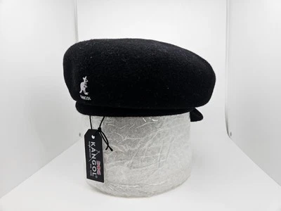 Boné vintage preto Kangol preto tamanho pequeno lã Spitfire 0259BC   - Imagem 1 de 4