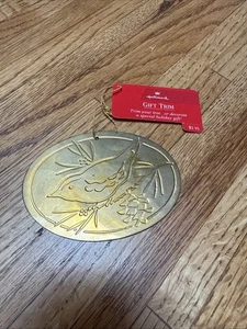 Hallmark Regalo Borde Latón Adorno 1999’s Vintage Pájaro En Rama Nuevo - Imagen 1 de 2