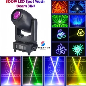 300w LED Spot Moving Head Light Beam Wash Gobo 3in1 DMX Stage DJ Disco Lighting - Picture 1 of 7