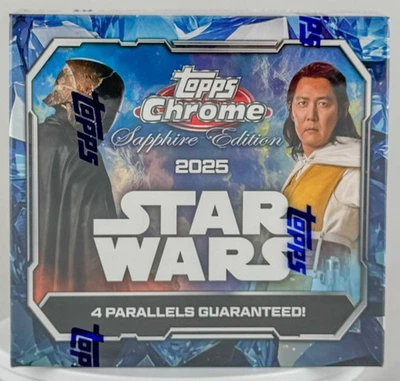 2025 Topps Chrome Star Wars Sapphire Edition - Hobby Box - Image 1 of 2