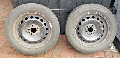 2 x Winterreifen 215/55 16 93H auf Volvo Stahlfelgen - Bild 1 von 4