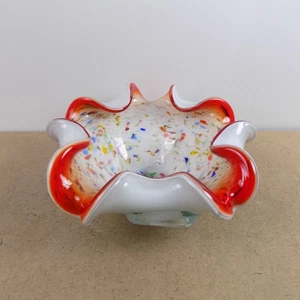 Vintage Murano Glas Tutti Frutti 8" Schale Mid Century Modern - Bild 1 von 5