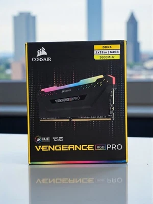 CORSAIR VENGEANCE® RGB PRO 64GB (2 x 32GB) DDR4 DRAM 3600MHz CL18 - Black 🔥 - Image 1 of 2