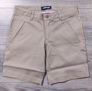 Lands End Shorts Girls Size 10 Khaki Beige School Uniform Adjustable Bottoms - Picture 1 of 9