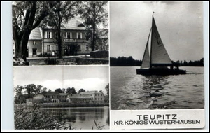 DDR Postkarte TEUPITZ Kr. Königs Wusterhausen ua. Segelboot Bild u. Heimat Verl. - Picture 1 of 1