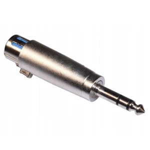 Adapatetur Jack 6.35mm Mâle vers XLR 3-Pôles Femelle Stéréo - Zdjęcie 1 z 1
