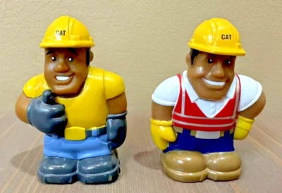 2 figuras de trabajadores de la construcción Cat Caterpillar de 2,5" Foto 1 de 4