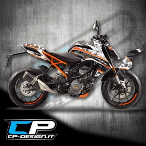 Kit Grafiche per - KTM 125 200 250 390 DUKE 201718 19 20 21 Graphic kit decal - Picture 1 of 2