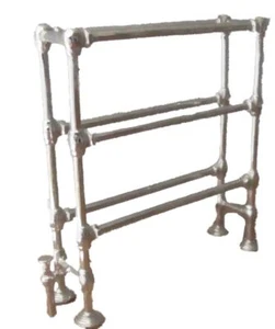 Bambole Casa Metallo Doppio Portasciugamani Kit Miniatura 1:12 Lattina Essere - Foto 1 di 8