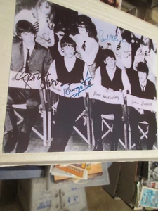 Réplica de foto autografiada de 8 x 10 de The Beatles de Paul, Ringo, George, John - Imagen 1 de 1