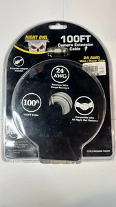NEW NIGHT OWL CAB-100A 100 FOOT CAMERA EXTENSION CABLE W/ AUDIO - Picture 1 of 4