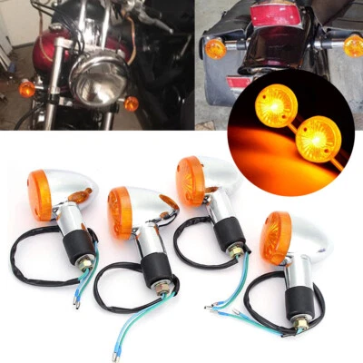4X Turn Signal Lights 10mm For  Suzuki Intruder Volusia VS VL 700 750 800 1400 - Image 1 of 4