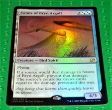 MAGIC THE GATHERING TCG CARD - Shadowmoor "Swans of Bryn Argoll" Foil Rare MTG25