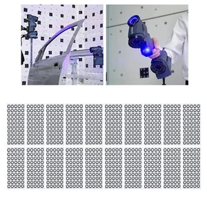 1000 Stück 3D-Scanning-Marker ID 6mm OD 10mm hohe Reflexion starke Haftung 3D - Bild 1 von 12