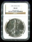 1991 Silver Eagle $1 NGC MS69