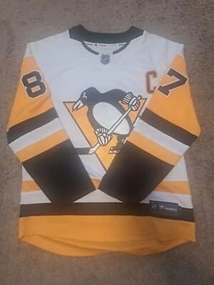 Camiseta Pittsburgh Penguins Fanatics Away Breakaway - Sidney Crosby - Masculina - Imagem 1 de 3