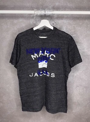 Marc By Marc Jacobs Gray Big Logo T Shirt Tee Size L Slim - Image 1 of 4