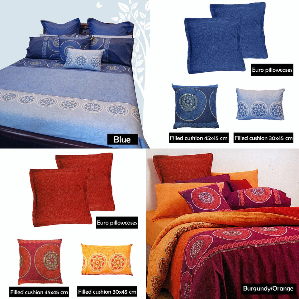 100% Cotton BAZAAR Quilt Cover Set Eurocases Cushion � SINGLE DOUBLE QUEEN KING — 第 1/1 张图片