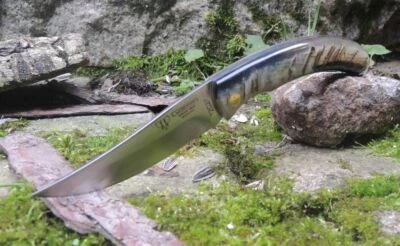 Cudeman Messer 374-M CARNERO Jagdmesser 12C27 Stahl Wildschafhorngriff Linerlock