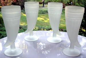 Tiara Indiana Glass 4 bicchieri corno in polvere satinato 10 once - Foto 1 di 8