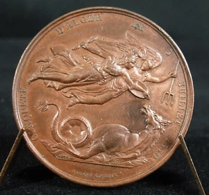Medal Earl Victor Of Ghaisne Bourmont Dispatch D'Algiers 1830 Algeria - Picture 1 of 4