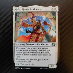 Qala Ajani's Pridemate MTG Foundations Jumpstart Cat Warrior Magic Non Comune - Foto 1 di 1