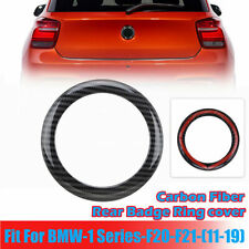 Carbon Fiber Rear Badge Ring Cover For BMW 1 series F20/F21 M135i M140i 2011-19