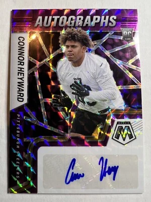 2022 PANINI MOSAIC CONNOR HEYWARD PURPLE PRIZM SSP RC AUTO /49 STEELERS🔥 - Image 1 of 2