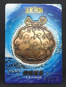 One Piece NO3 26th Anniversary Metal Devil Fruit Card Mera Mera No Mi 479/599 - Picture 1 of 14