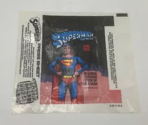 Superman: The Movie -1978 Topps Trading Card Wrapper-DC Comics VG+ - Picture 1 of 2
