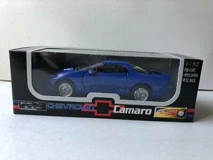 NUEVO-RAY SPEEDY POWER 1997 CHEVY CAMARO AZUL 1:32 DIECAST PULL RETRO - Imagen 1 de 6