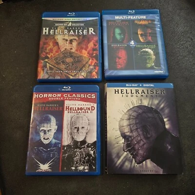 Hellraiser Blu-ray Lot – 1, 2, Bloodline, Inferno, Judgment & More! Anchor Bay - Image 1 of 4