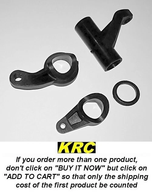 E2301 – MUGEN MBX7/MBX7R/MBX8 SERVO SAVER SET – PIECES DE SAUVE-SERVO PLASTIQUE - Photo 1/1