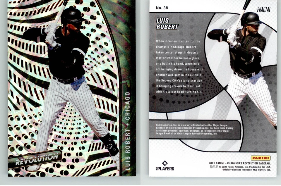 Luis Robert 2021 Chronicles Revolution Fractal #38 Chicago White Sox - Image 1 of 1